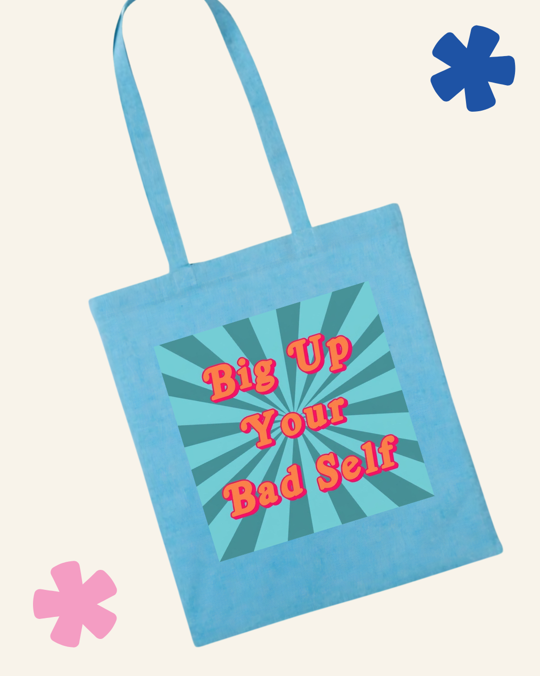 AuDHD or Just a Bit Weird tote bag carried – 38x42cm recycled cotton neurodivergent bag UK
