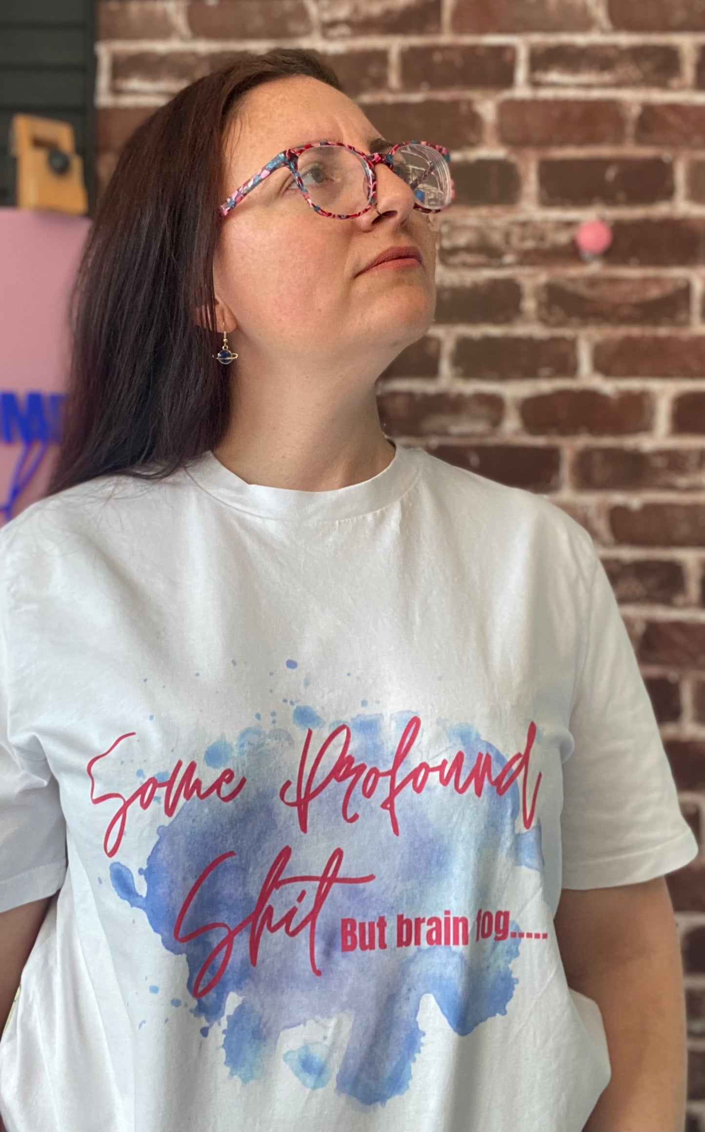 Some profound sh*t blue splash organic cotton t-shirt