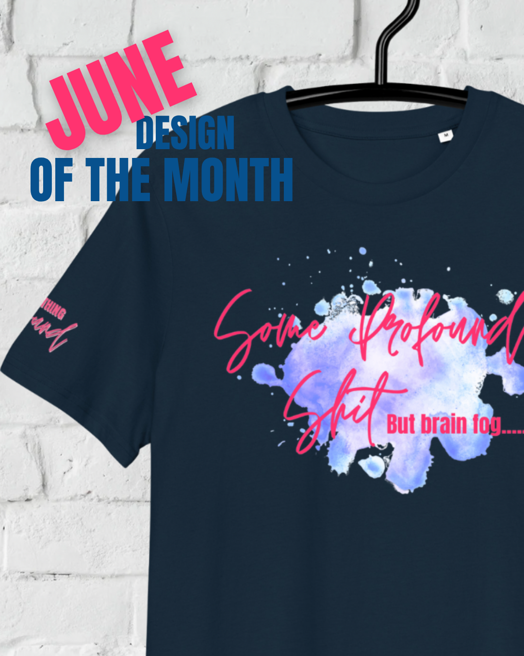 Some profound sh*t blue splash organic cotton t-shirt