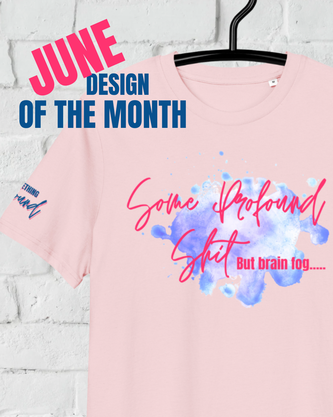 Some profound sh*t blue splash organic cotton t-shirt