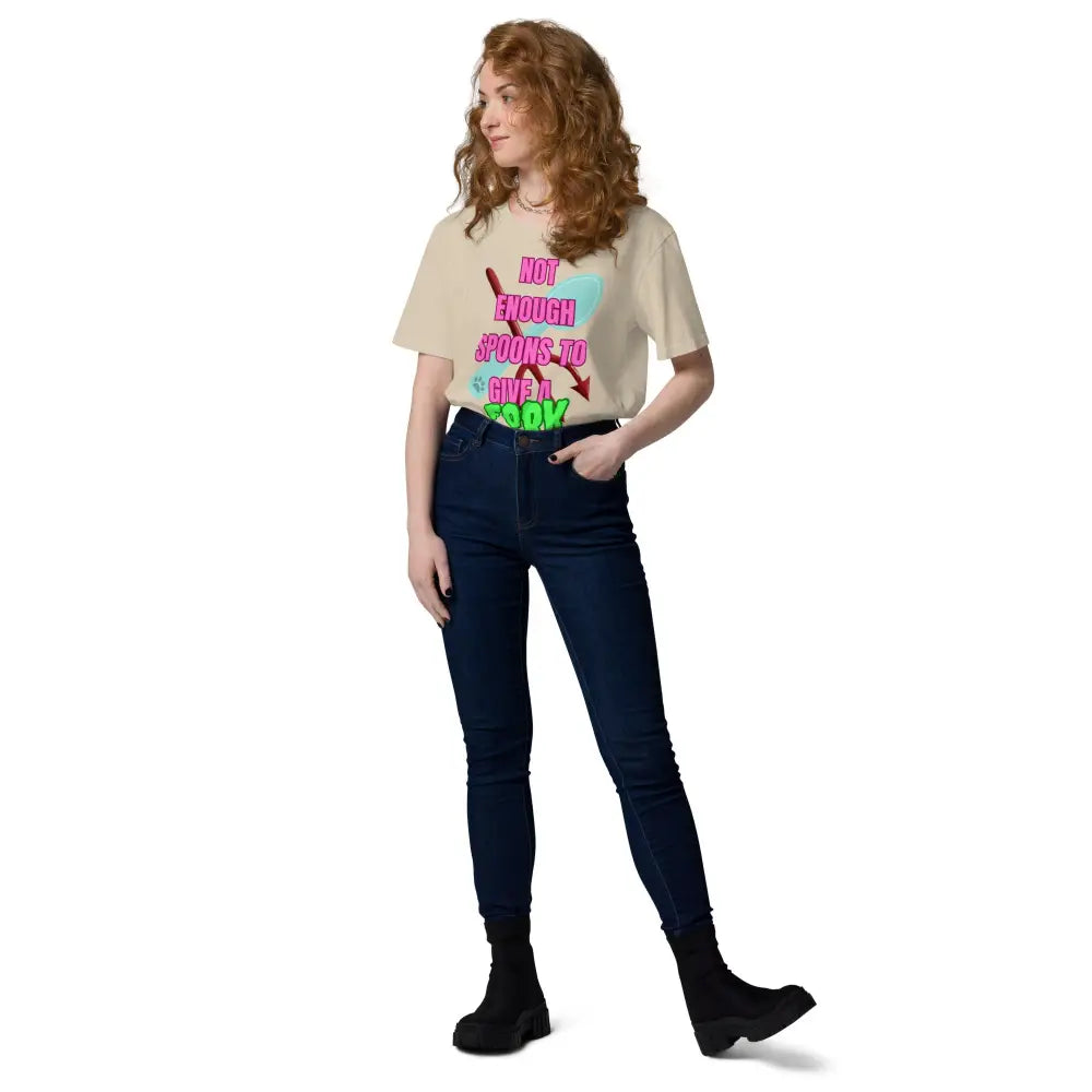Not Enough Spoons To Give a Fork Unisex organic cotton t-shirt - Something Profound