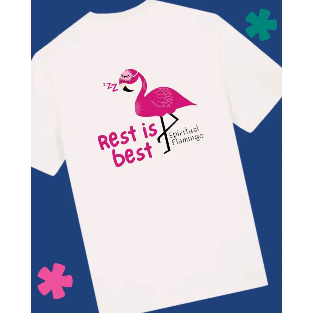 Rest is best - Spiritual Flamingo - XS / Off white / Back