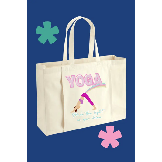 Yoga Make the light in you shine - Natural raw - Bag