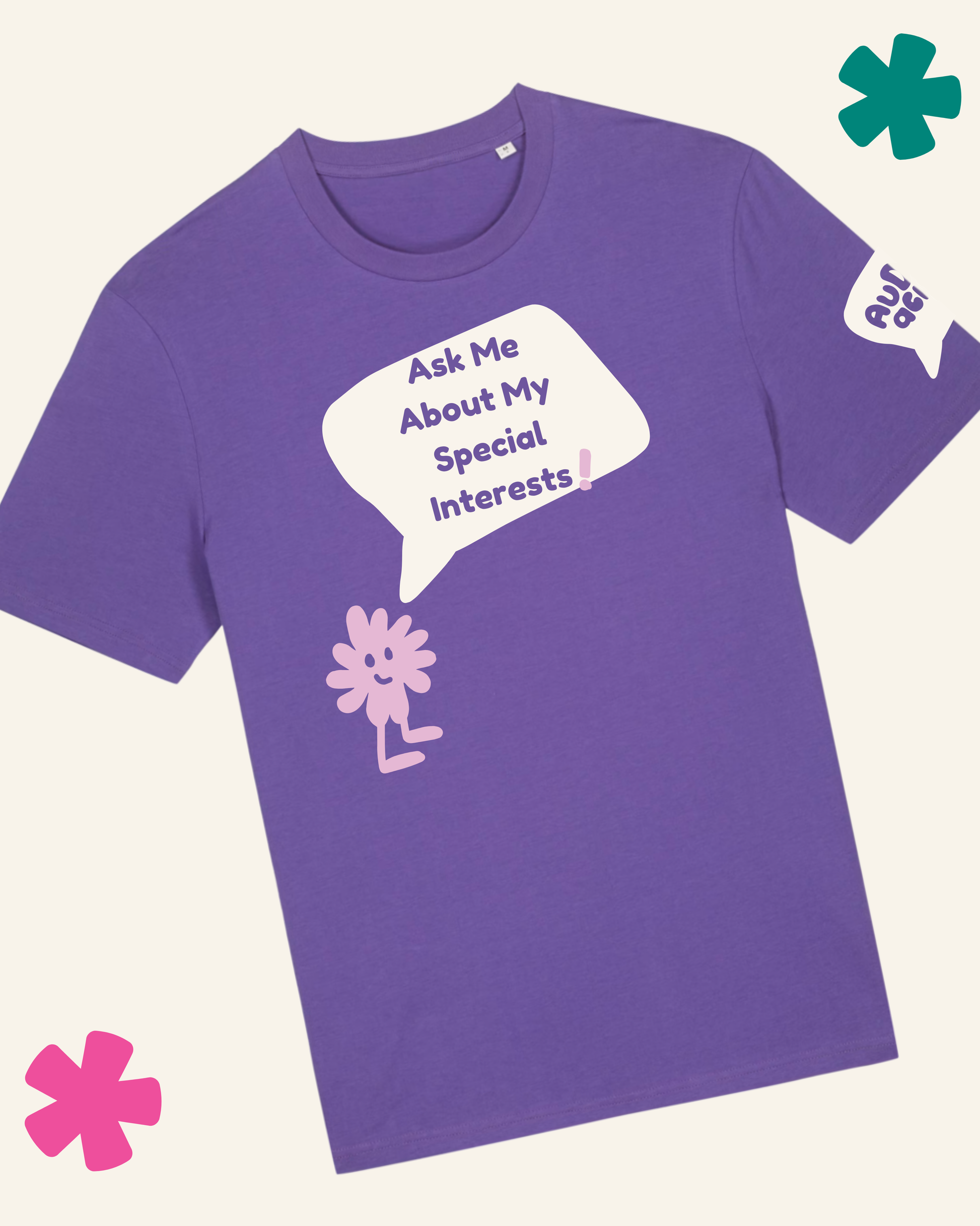AuDHDacious Humans Glow in the Dark T-Shirt | AuDHD Neurodivergent Slogan Tee - Something Profound 