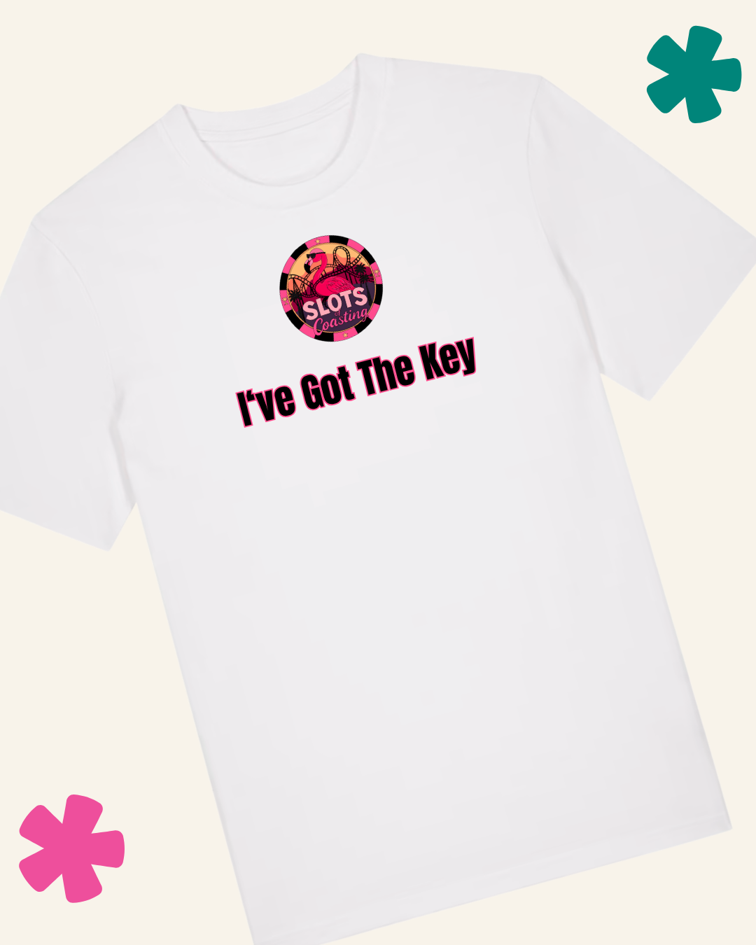 "I've Got The Key... I've Got The Secret" Slots Of Coasting – Organic Cotton Vegas Slots T-Shirt (Copy) (Copy)
