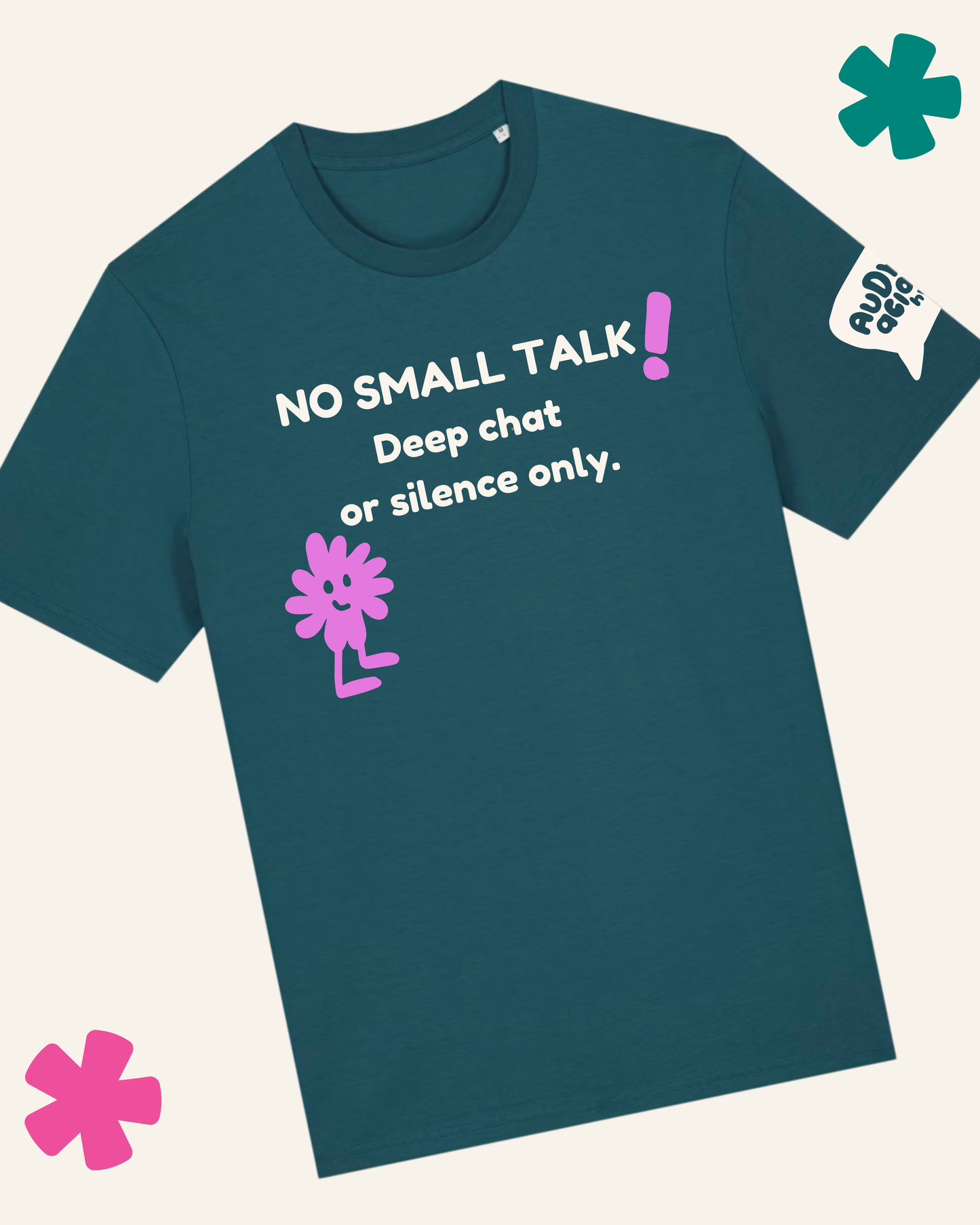 AuDHDacious Humans UV Colour Change T-Shirt | AuDHD Neurodivergent Slogan Tee