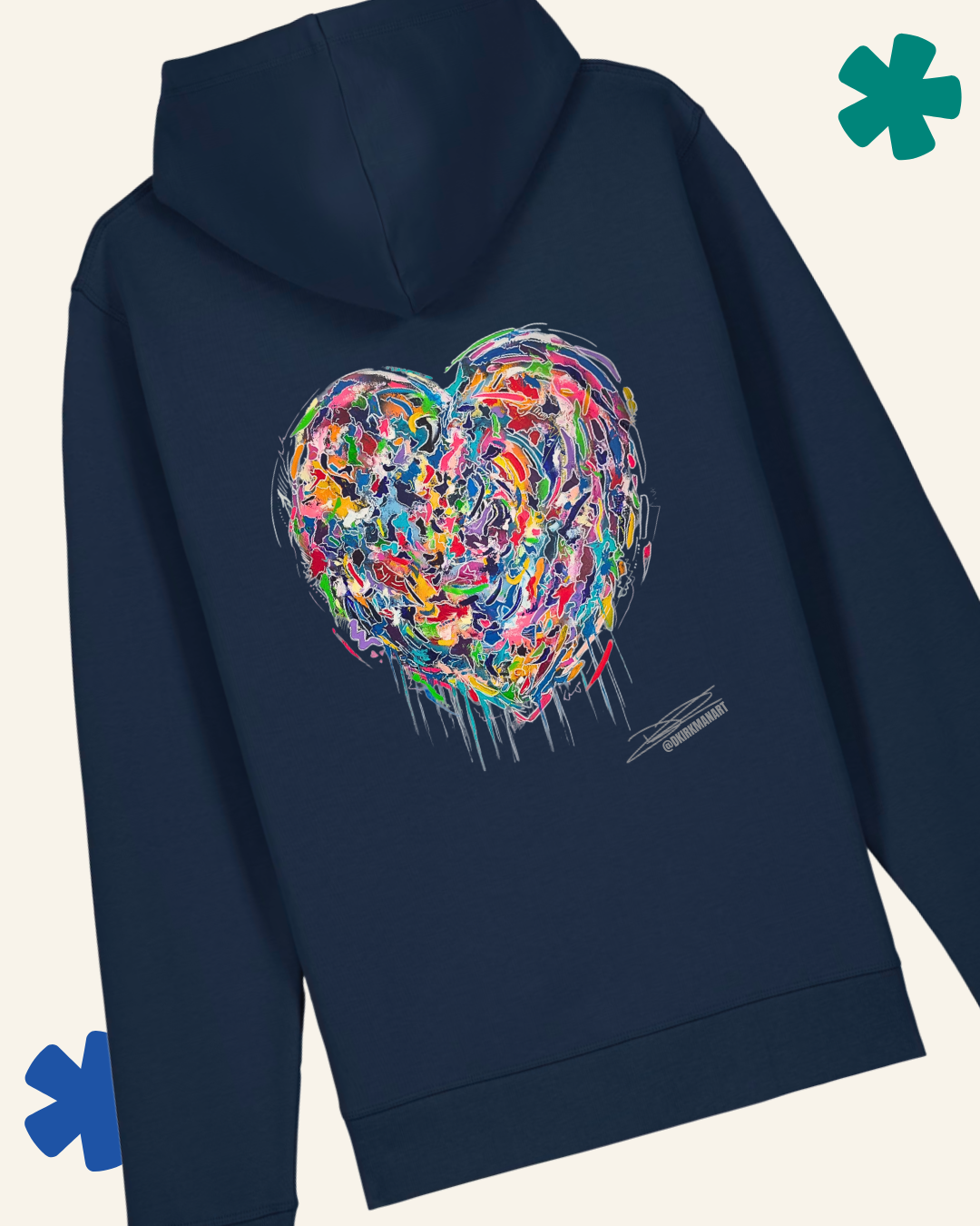 Graffiti Heart David Kirkman Art Hoodie