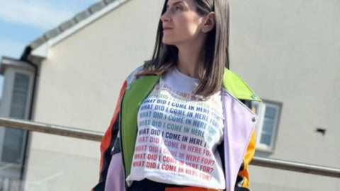 Andreea Nicolin instagram queen wearing what did i come in here for? t-shirt