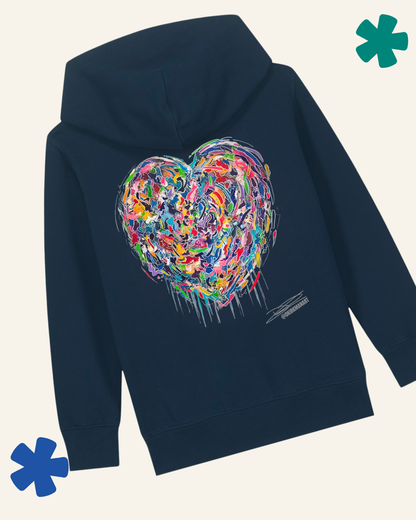 Kids Graffiti Heart David Kirkman Art Hoodie