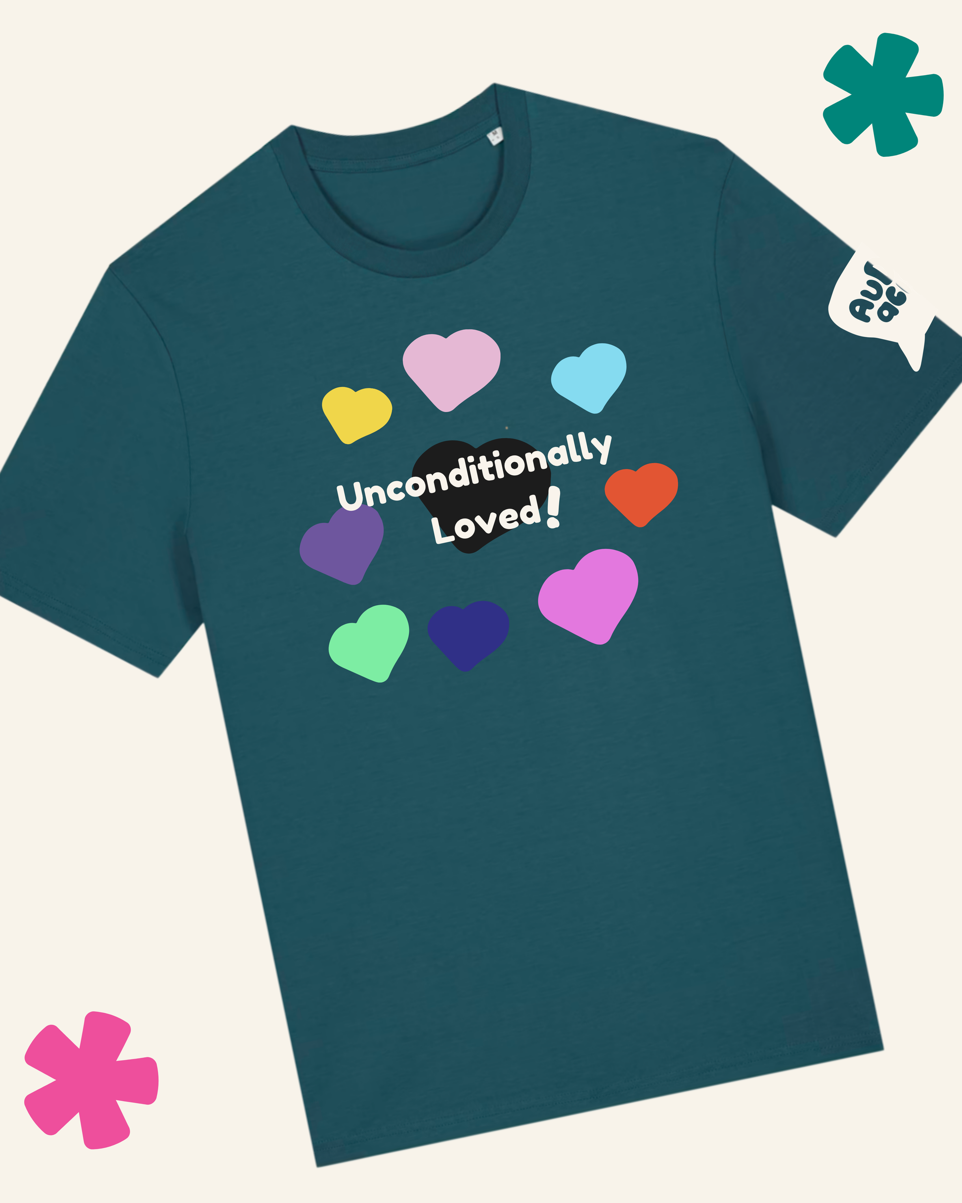 AuDHDacious Humans UV Colour Change Kids T-Shirt | AuDHD Neurodivergent Slogan Tee - Something Profound 