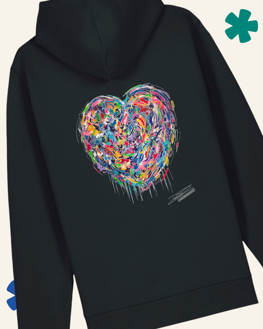 Graffiti Heart David Kirkman Art Hoodie