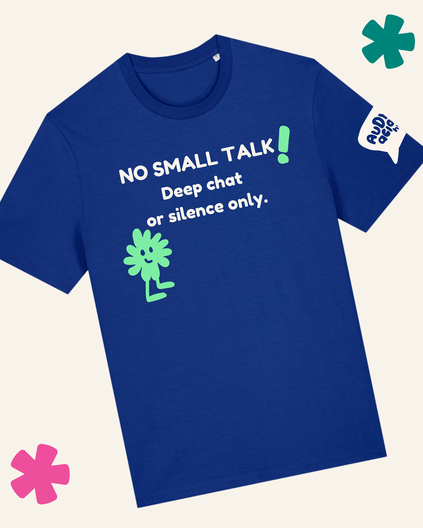 AuDHDacious Humans Glow in the Dark T-Shirt | AuDHD Neurodivergent Slogan Tee