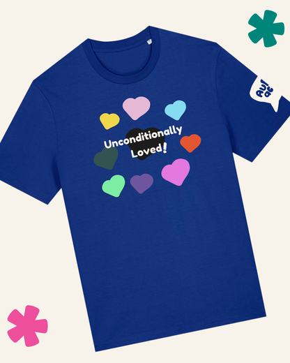AuDHDacious Humans Glow in the Dark T-Shirt | AuDHD Neurodivergent Slogan Tee