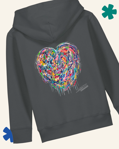 Kids Graffiti Heart David Kirkman Art Hoodie