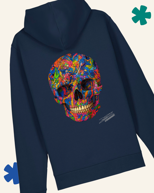 Graffiti Skull David Kirkman Art Hoodie - Something Profound 