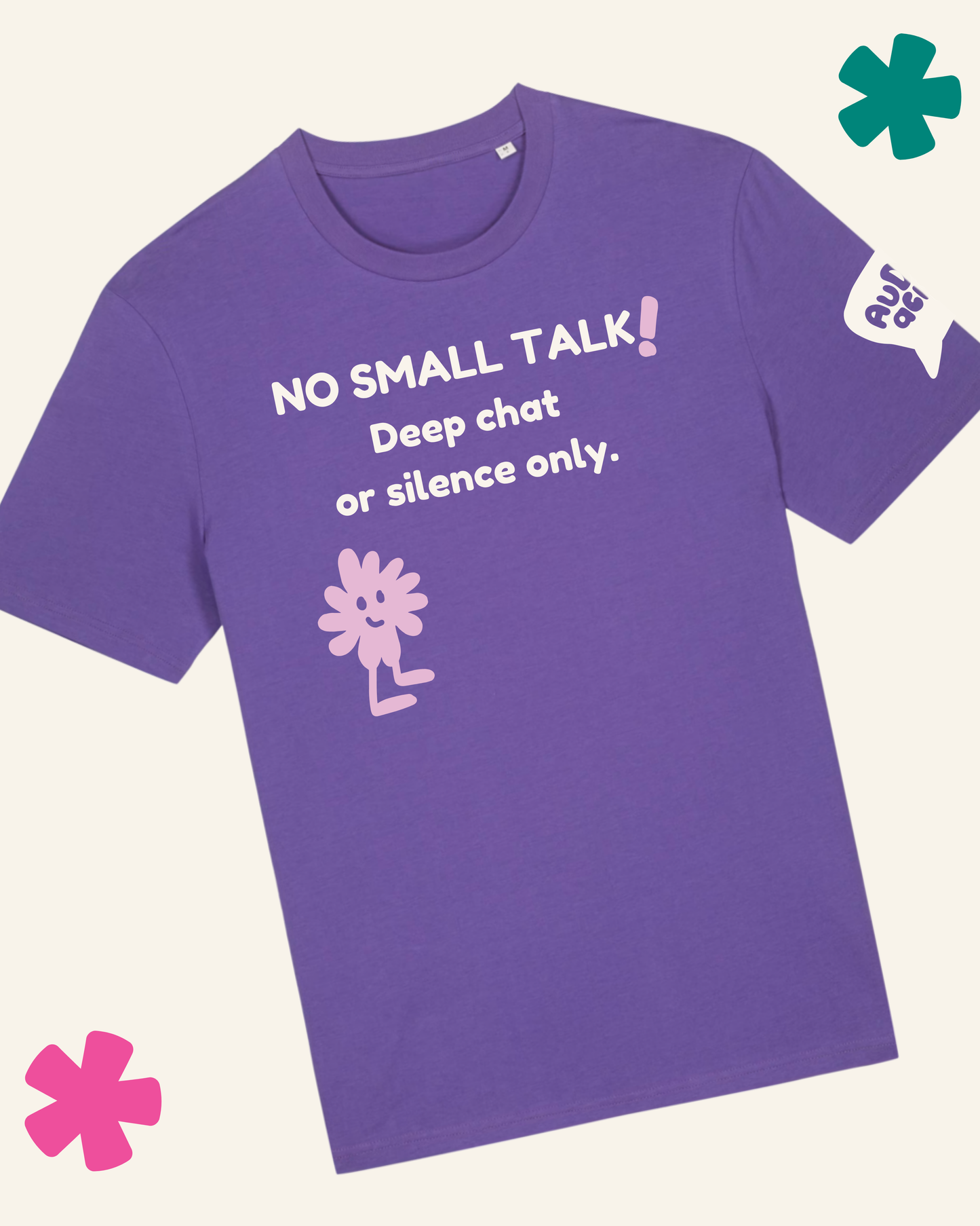 AuDHDacious Humans UV Colour Change T-Shirt | AuDHD Neurodivergent Slogan Tee