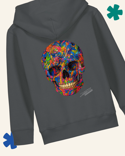Kids Graffiti Skull David Kirkman Art Hoodie