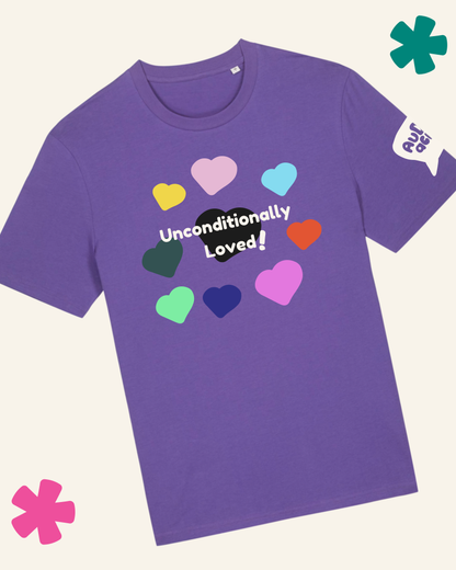 AuDHDacious Humans UV Colour Change T-Shirt | AuDHD Neurodivergent Slogan Tee
