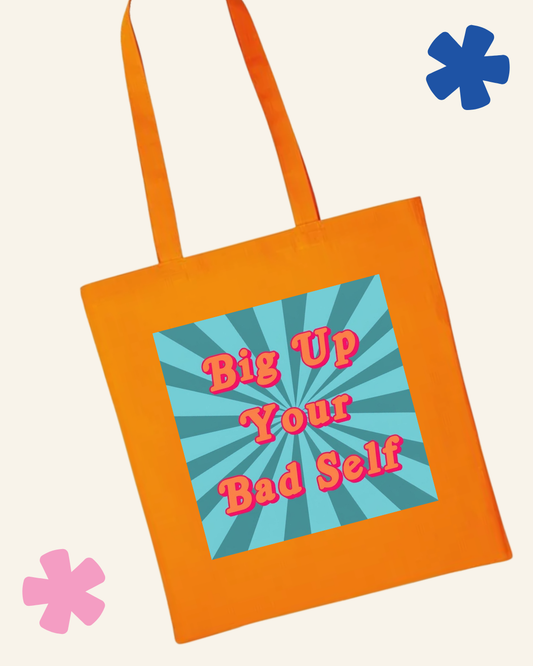 AuDHD or Just a Bit Weird logo tote bag – autism ADHD awareness gift UK