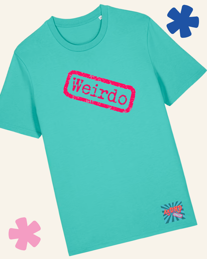 AuDHD or Just a Bit Weird neurodivergent t-shirt pool blue – Something Profound