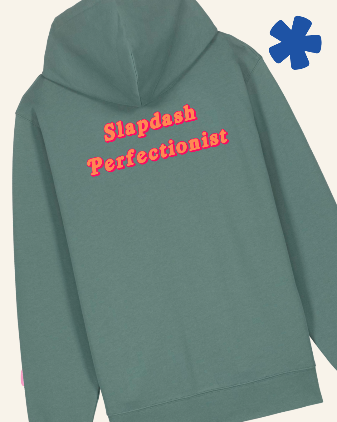 AuDHD or Just a Bit Weird zoodie worn – inclusive sizing XS to 5XL neurodivergent clothing