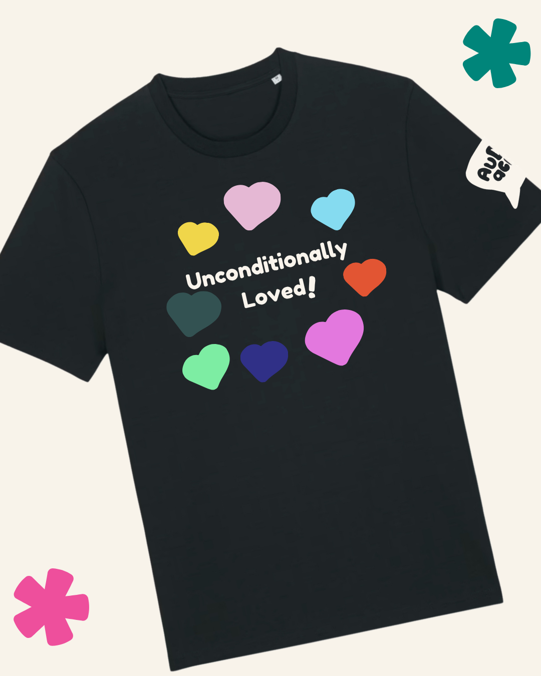 AuDHDacious Humans UV Colour Change Kids T-Shirt | AuDHD Neurodivergent Slogan Tee - Something Profound 