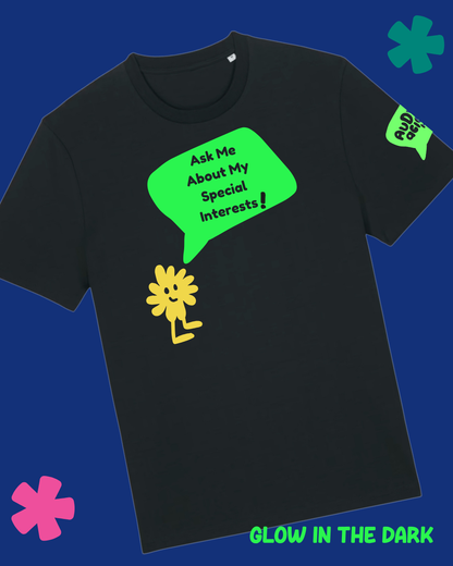 AuDHDacious Humans Glow In The Dark Kids T-Shirt | AuDHD Neurodivergent Slogan Tee - Something Profound 