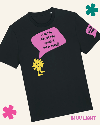 AuDHDacious Humans UV Colour Change Kids T-Shirt | AuDHD Neurodivergent Slogan Tee - Something Profound 