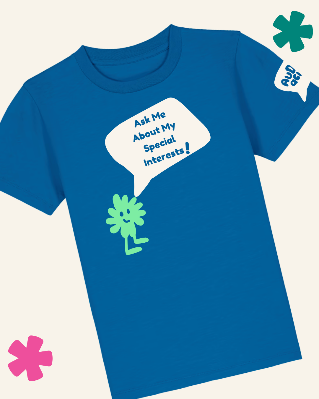 AuDHDacious Humans UV Colour Change Kids T-Shirt | AuDHD Neurodivergent Slogan Tee - Something Profound 