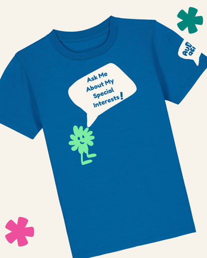 AuDHDacious Humans UV Colour Change Kids T-Shirt | AuDHD Neurodivergent Slogan Tee - Something Profound 
