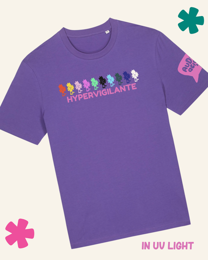 AuDHDacious Humans UV Colour Change T-Shirt | AuDHD Neurodivergent Slogan Tee - Something Profound 