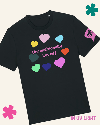 AuDHDacious Humans UV Colour Change Kids T-Shirt | AuDHD Neurodivergent Slogan Tee - Something Profound 
