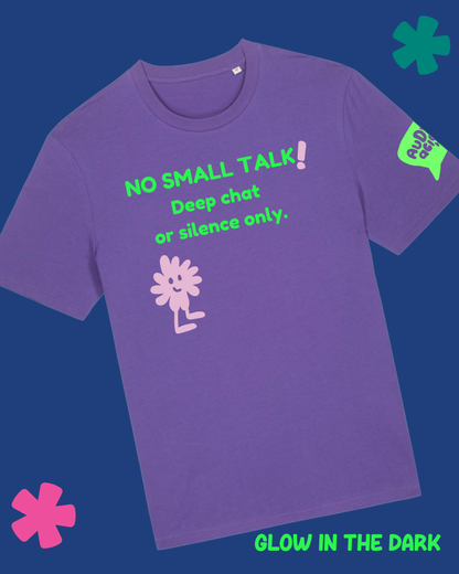 AuDHDacious Humans Glow in the Dark T-Shirt | AuDHD Neurodivergent Slogan Tee