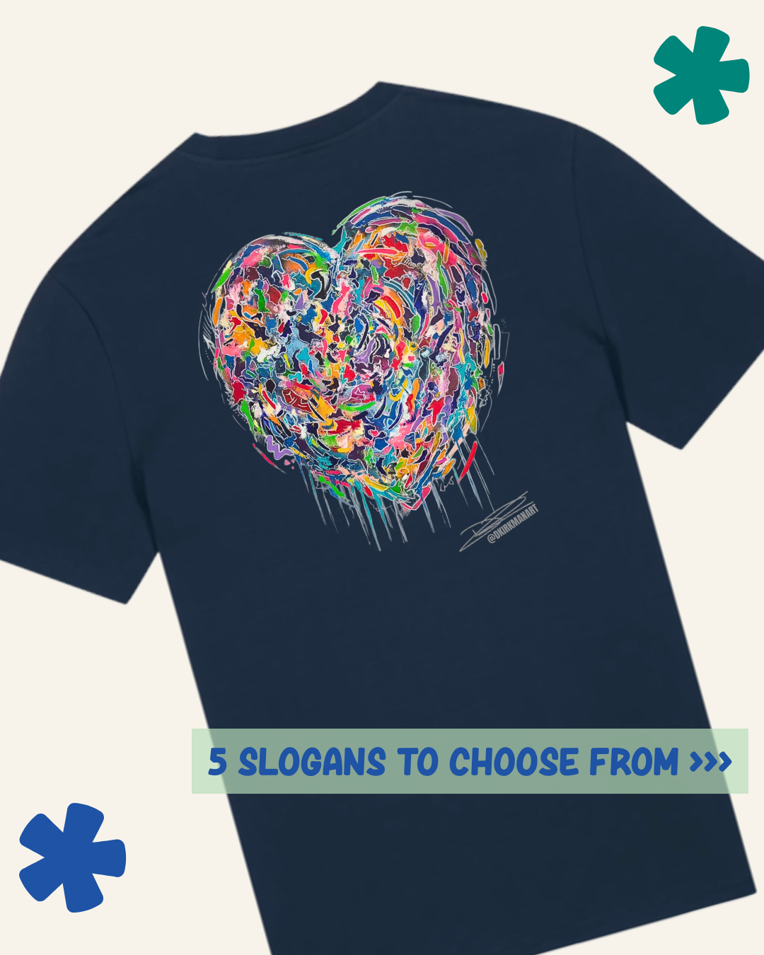 David Kirkman Graffiti Heart neurodivergent art kids t-shirt — Something Profound