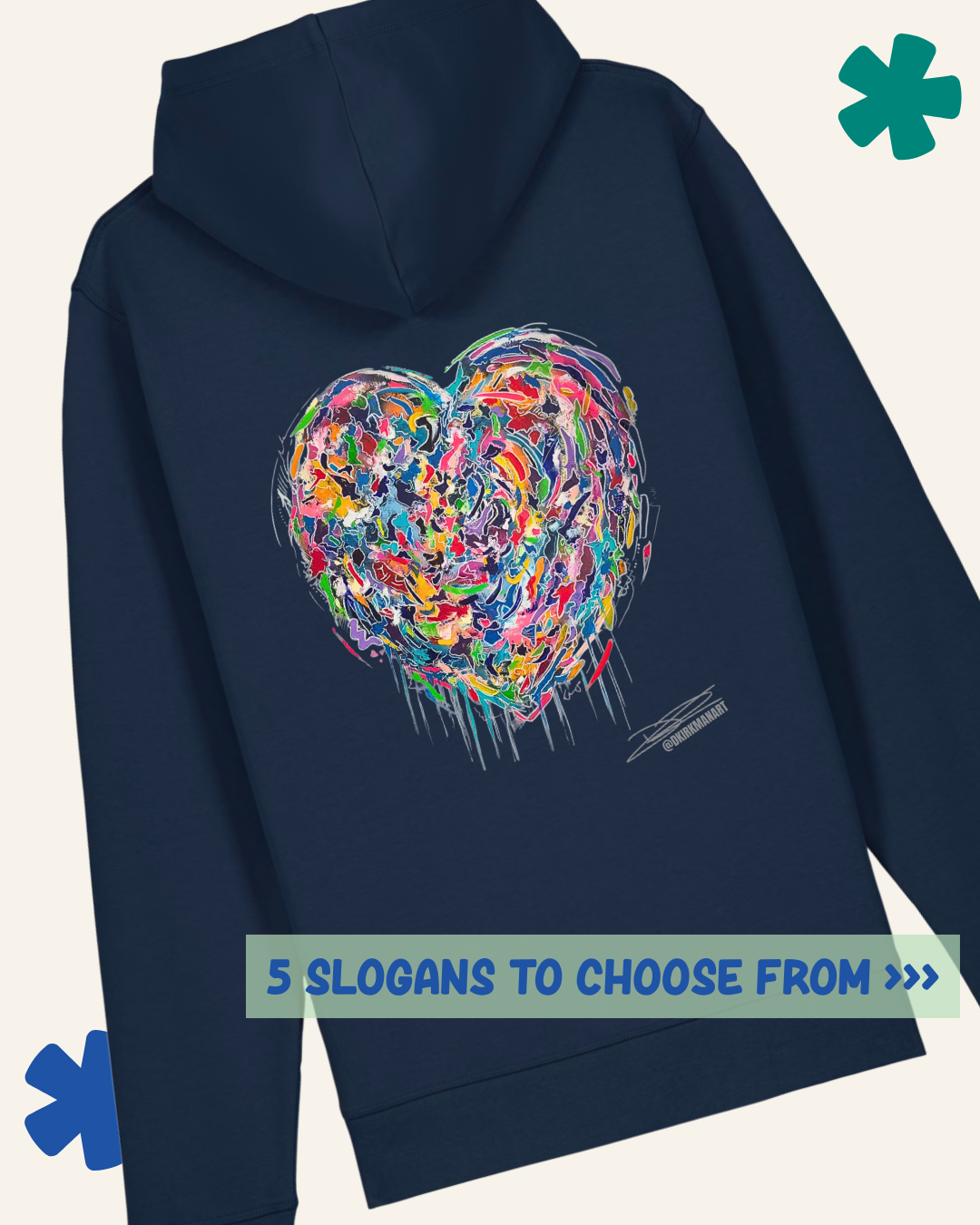 Graffiti Heart David Kirkman Art Hoodie