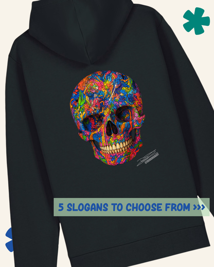 Graffiti Skull David Kirkman Art Hoodie