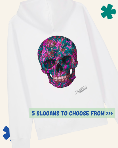 Graffiti Skull Pink David Kirkman Art Hoodie