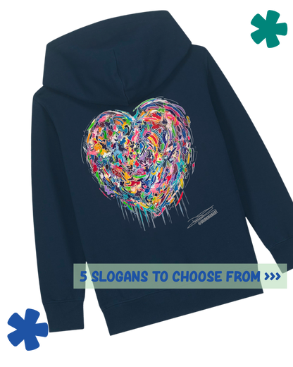 Kids Graffiti Heart David Kirkman Art Hoodie