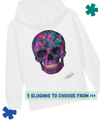 Kids Graffiti Skull Pink David Kirkman Art Hoodie