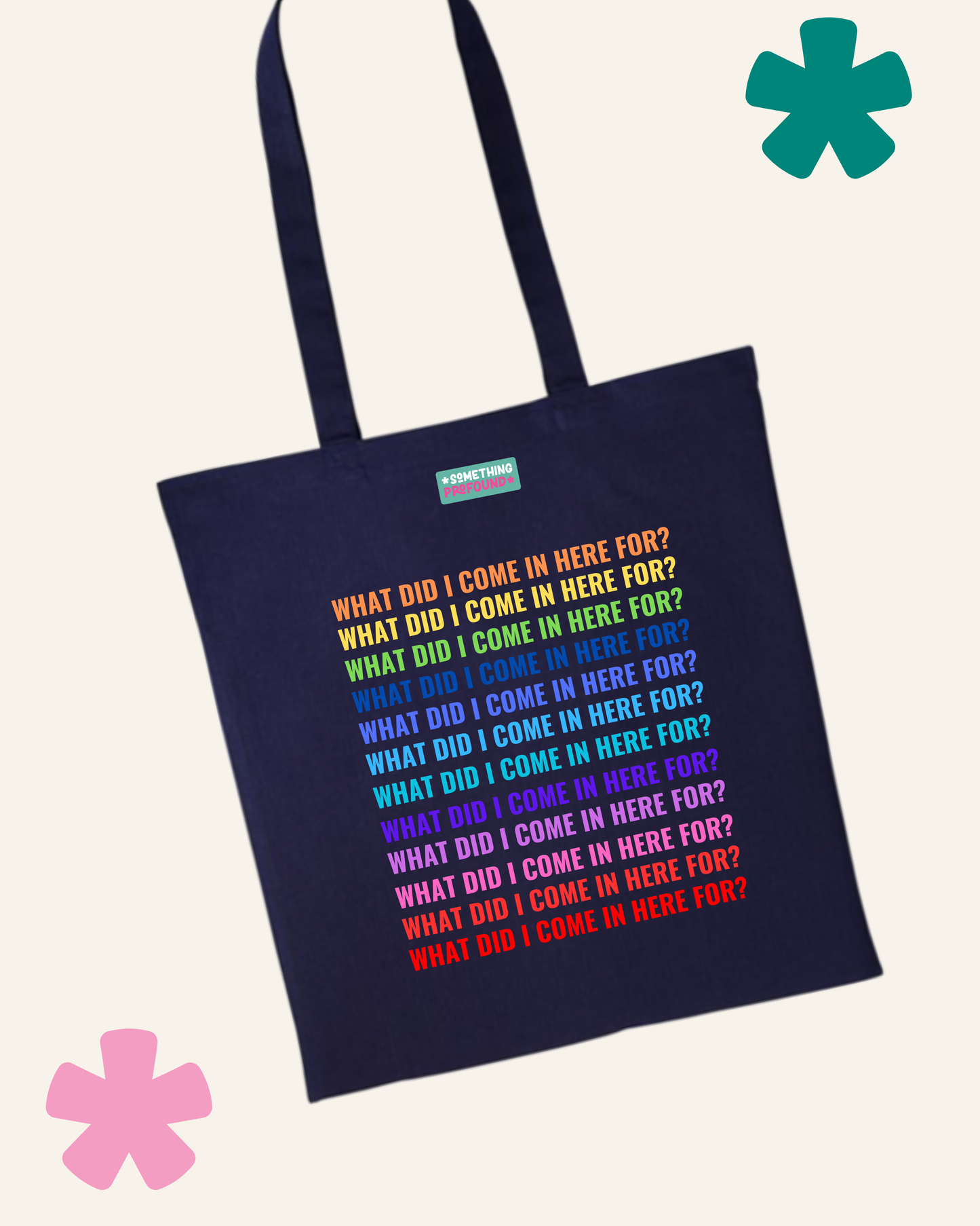 Brain Fog Shopping Bag What did I Come In Here For? Recycled Cotton Something Profound