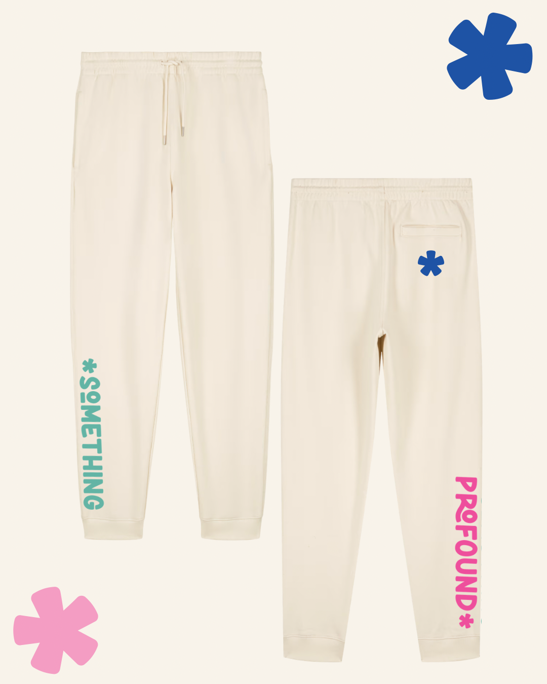 Something Profound live-in loungewear jogger set in cream - spoonie clothing
