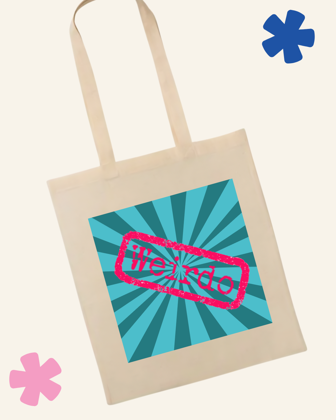Weirdo design AuDHD tote bag – neurodivergent gift idea UK Something Profound